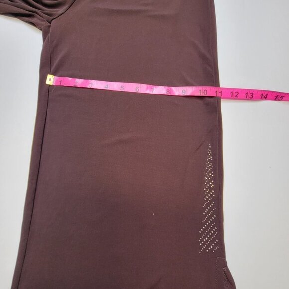 Brown Capris Casual Pants Elastic Waist Pants- Sizes  L/XL and XL/XXL - Picture 10 of 16